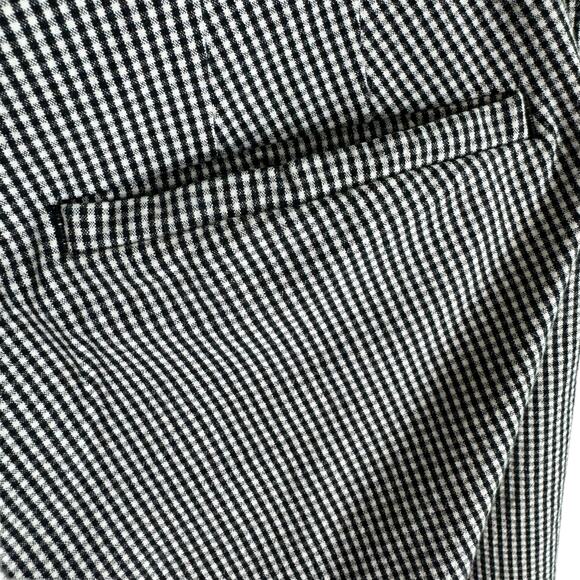 J. Jill Black White Checkered Gingham Premium Bistretch Ankle Fit Pants Size 12 - Picture 3 of 6